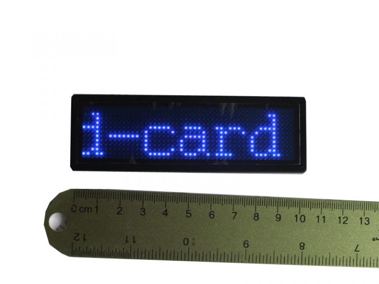 led light visiting card